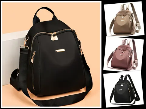 Tas Ransel Backpack Wanita RMinoo Bahan Nilon Cocoly Waterproof Backpack Untuk Formal Atau Informal