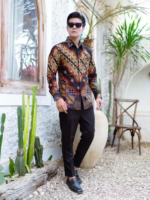 Kois Batik - Kemeja Pria Batik Berlapis Furing Keren Sangat Nyaman Dipakai Slimfit Motif Hamid