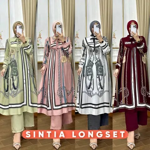 Khisna collection - Longset Sintia mya bestseller motif kekinian no hijab