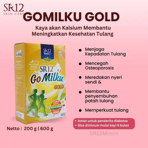 SR12 Gomilku Gold Susu Kambing Etawa Tanpa Gula Rendah Kolesterol
