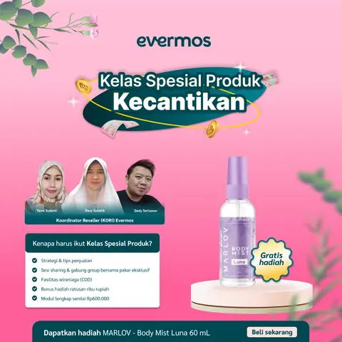 MARLOV - Kelas Spesial Produk Body Mist Luna 60ml