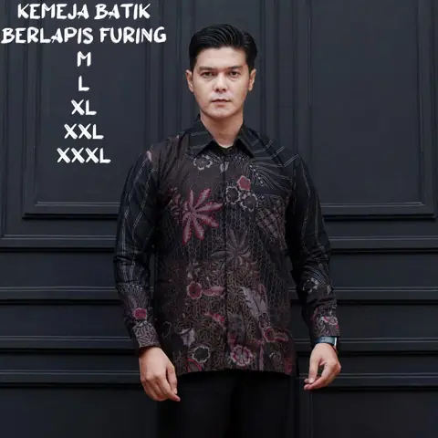 Kois Batik - Kemeja Batik Pria Berlapis Furing Modern Kekinian Motif atmajaya