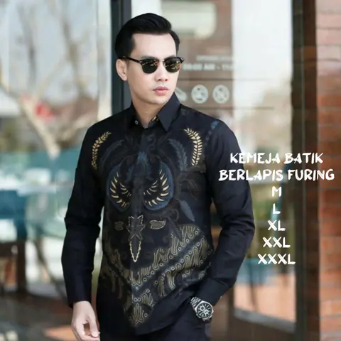 Kois Batik - Kemeja Batik Pria Moden Berlapis Furing Sangat Nyaman Dipakai Motif presiden