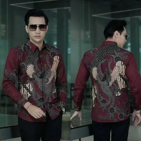 Batik Alfin - Kemejan Batik pria dewasa modern terbaru Lengan panjang keren banget