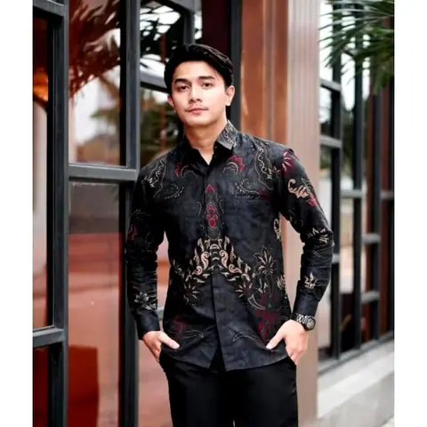 Batik Alfin - Kemejan Batik pria dewasa Lengan panjang modern terbaru keren banget