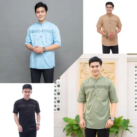 Kois Batik - Baju Koko Pria Dewasa Modern Simpel Kekinian Motif MH