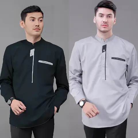 Batik Alfin - Baju koko pria dewasa Lengan panjang halus nyaman Di pakai bagus banget