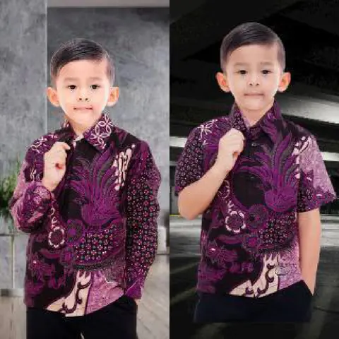 Batik Alfin - Kemejan batik anak Lengan panjang dan pendek model terbaru bagus banget