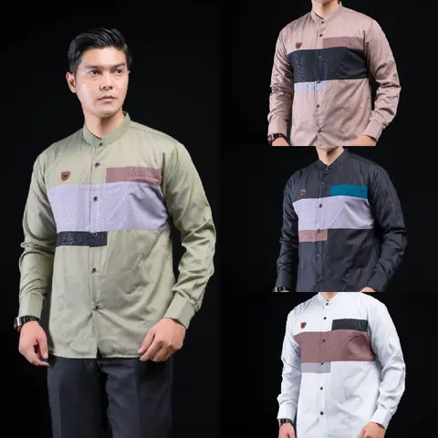 Kois Batik - Baju Koko Pria Dewasa Baru Simpel Keren Motif Etnik