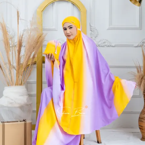 Sakura Baru - [Buy 1 Get 1] Sakura Baru - Mukena Travelling Pop Ice Katun Premium