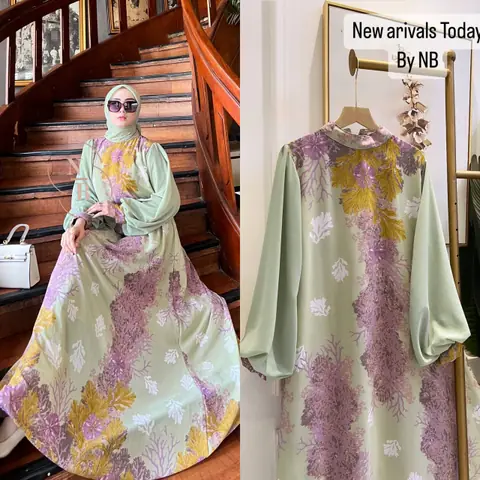 Khisna collection - New collection gamis set zaraa best seller bawah klok