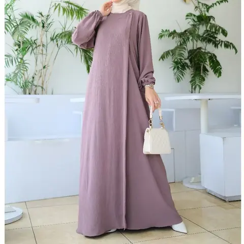 MEQA DAILY - MEGA DAILY - Gamis Maryam Dress Simple Lebaran Kekinian