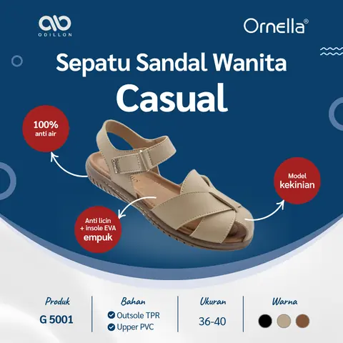 Odillon - Ornella - G 5001 / Sepatu Sandal Wanita Casual
