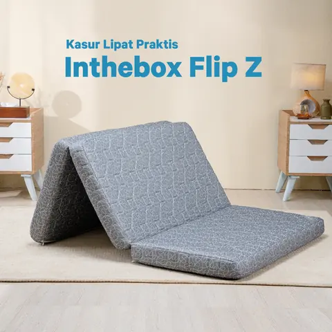 Inthebox - Kasur Lipat Lantai IN THE BOX FLIP Z - gratis bantal & tas kasur lipat F388FZ-LL2P-160NTR