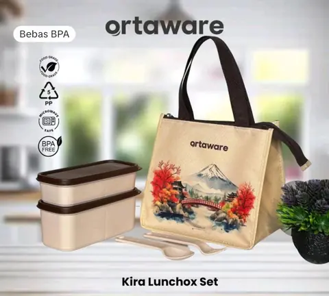 ORTAWARE - Lunchbox Set Ortaware Kira (Sudah termasuk tas)