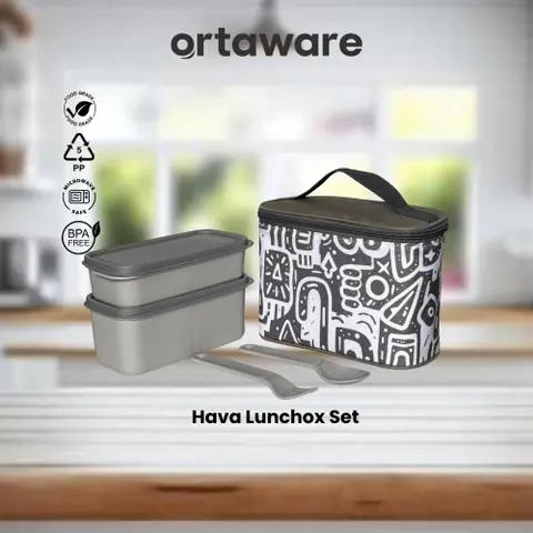 ORTAWARE - Lunchbox Set Ortaware Hava (termasuk tas aluminium foil)